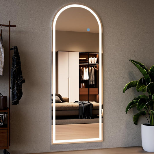 Espejo Pinterest con pantalla táctil LED — Satén 170x70 cm - Liquidación