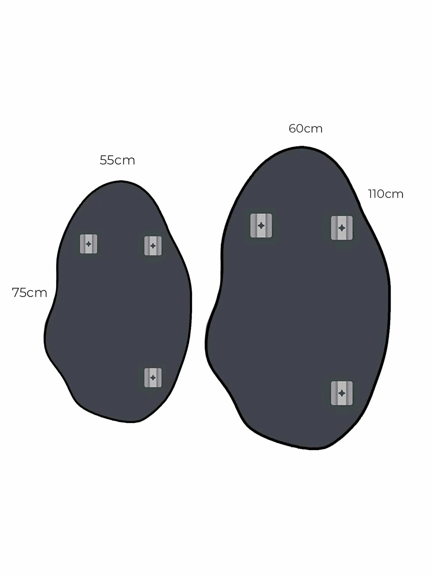 Espejo decorativo grande de cuero orgánico - Rubí - Liquidación