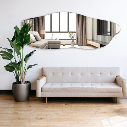 Espejo decorativo orgánico grande - Llama - Cuerpo entero - 70x1,70 m Liquidación